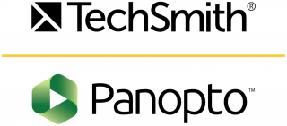 TechSmith and Panopto Stacked Logo