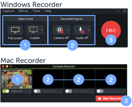 camtasia recording settings templates