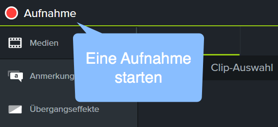Camtasia record button