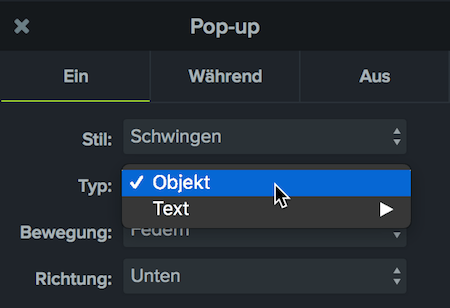 Changing type to object