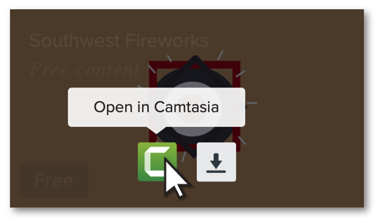 stock asset library for camtasia