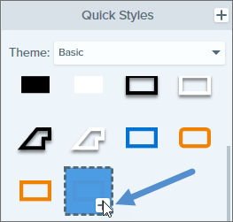 make shapes the default in the snagit editor