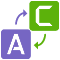 Audiate and Camtasia icons with arrows indicating sharing of content.