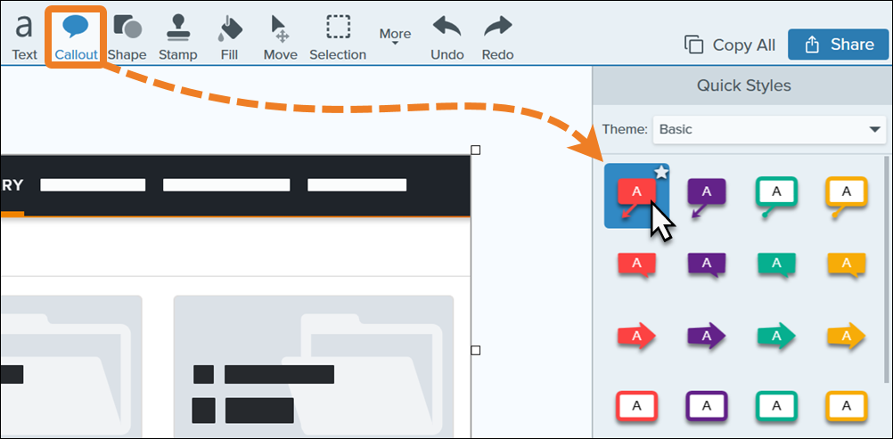 outlined font in snagit editor