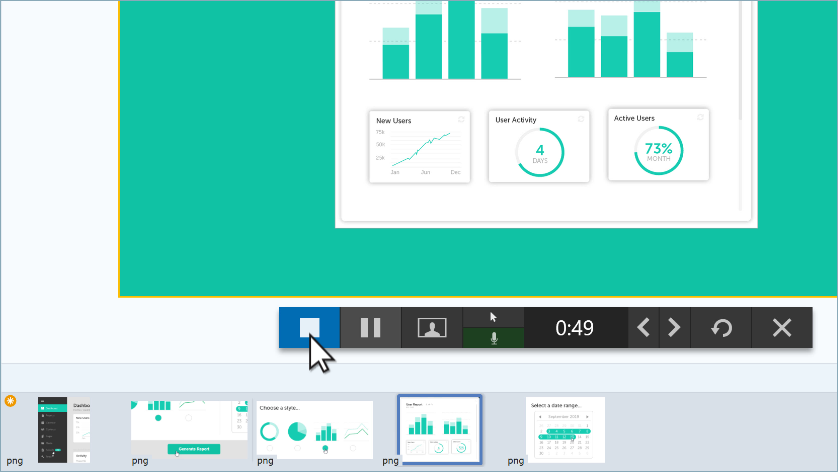 how to pause snagit video capture