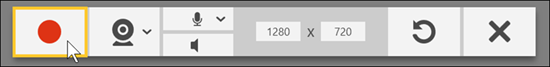 TechSmith Capture Record Button