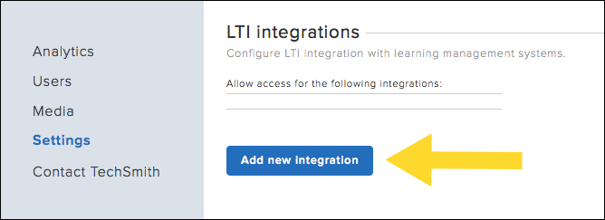 Add New Integration